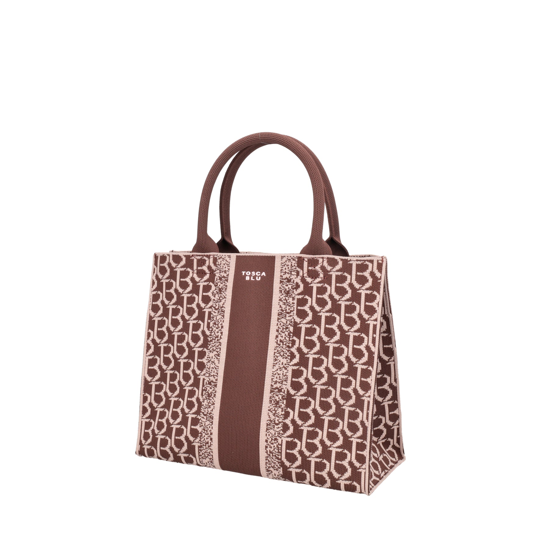 Shopping media logata Saint Tropez colore marrone