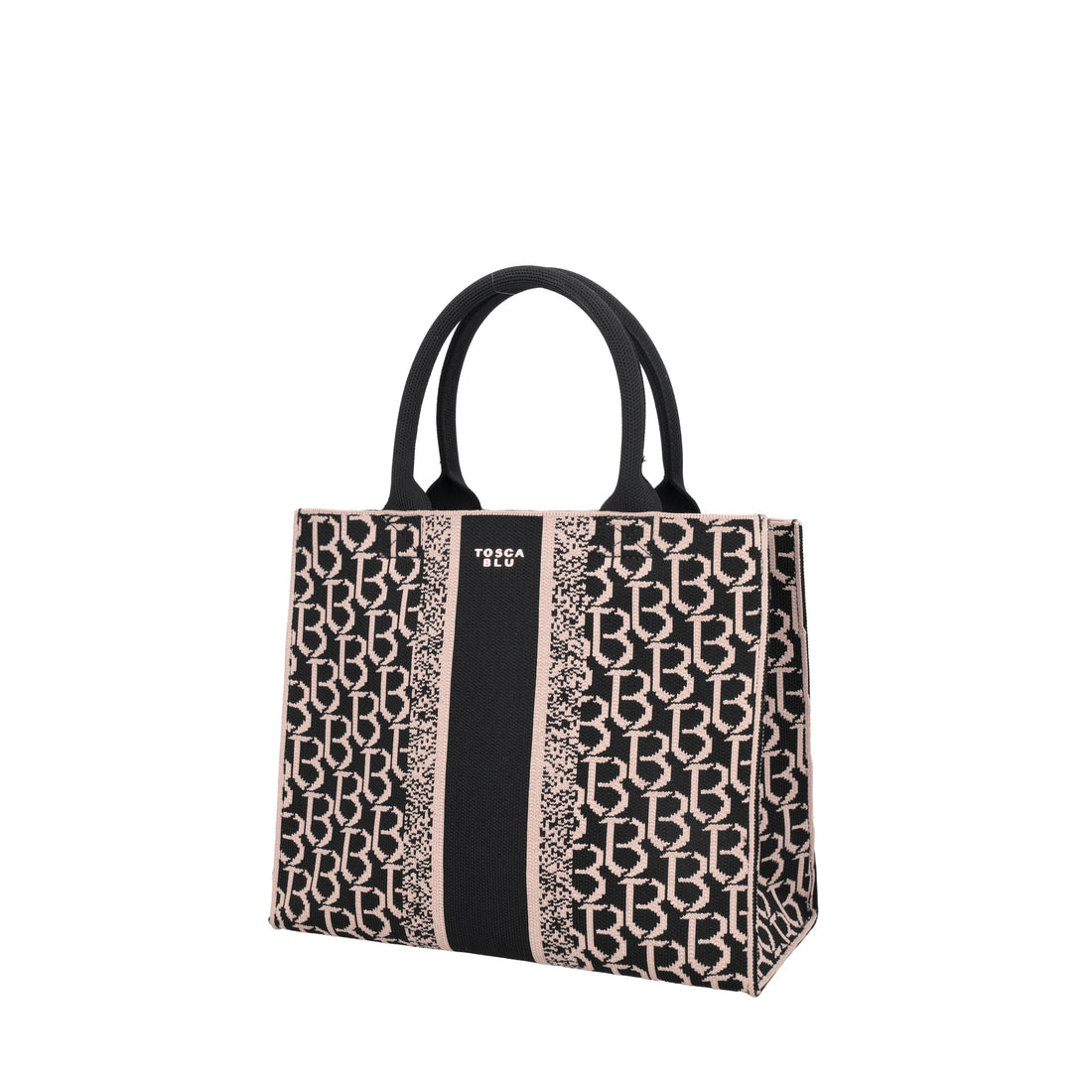 Shopping media logata Saint Tropez colore nero