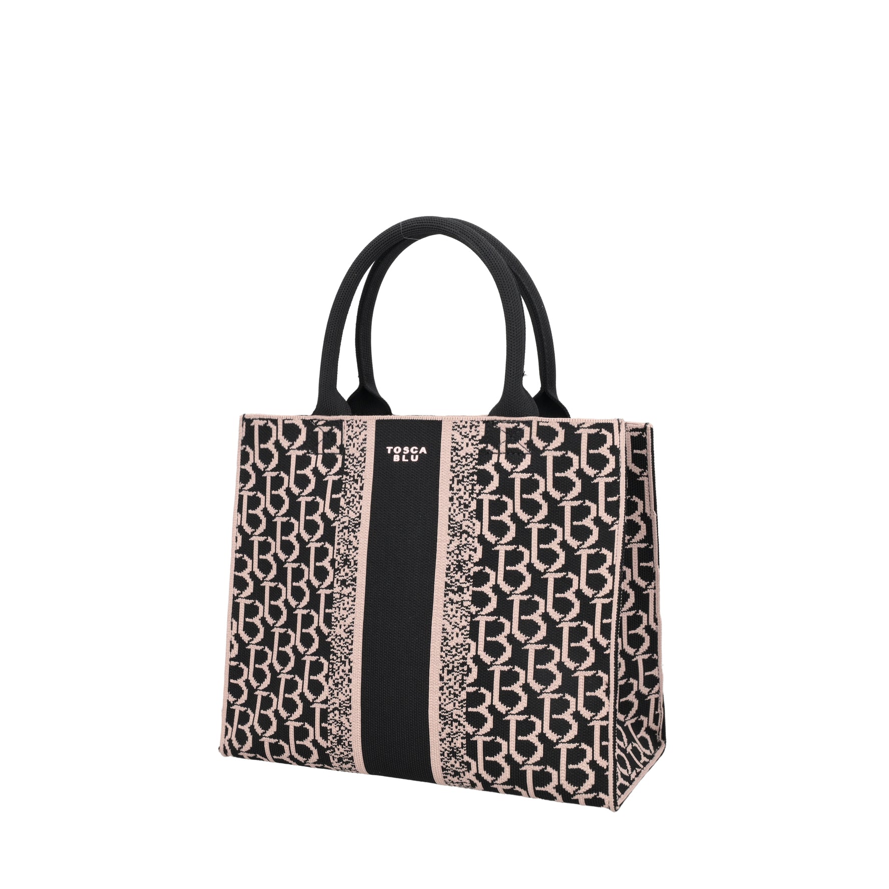 Shopping media logata Saint Tropez colore nero