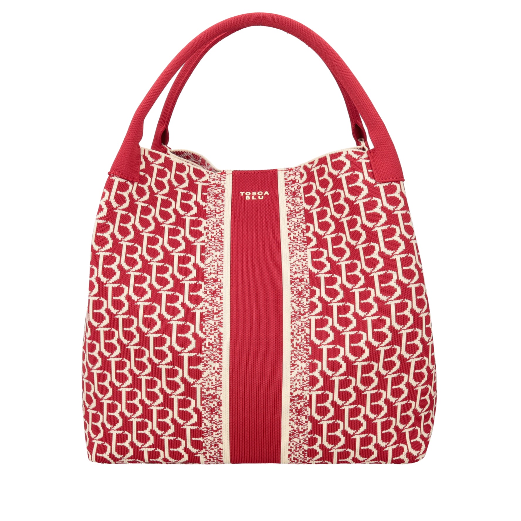 Borsa a mano grande logata Saint Tropez colore rosso