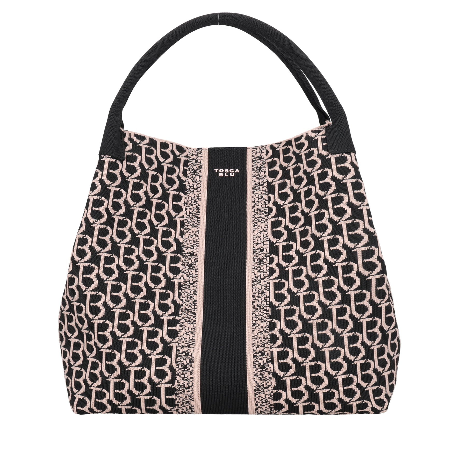 Borsa a mano grande logata Saint Tropez colore nero