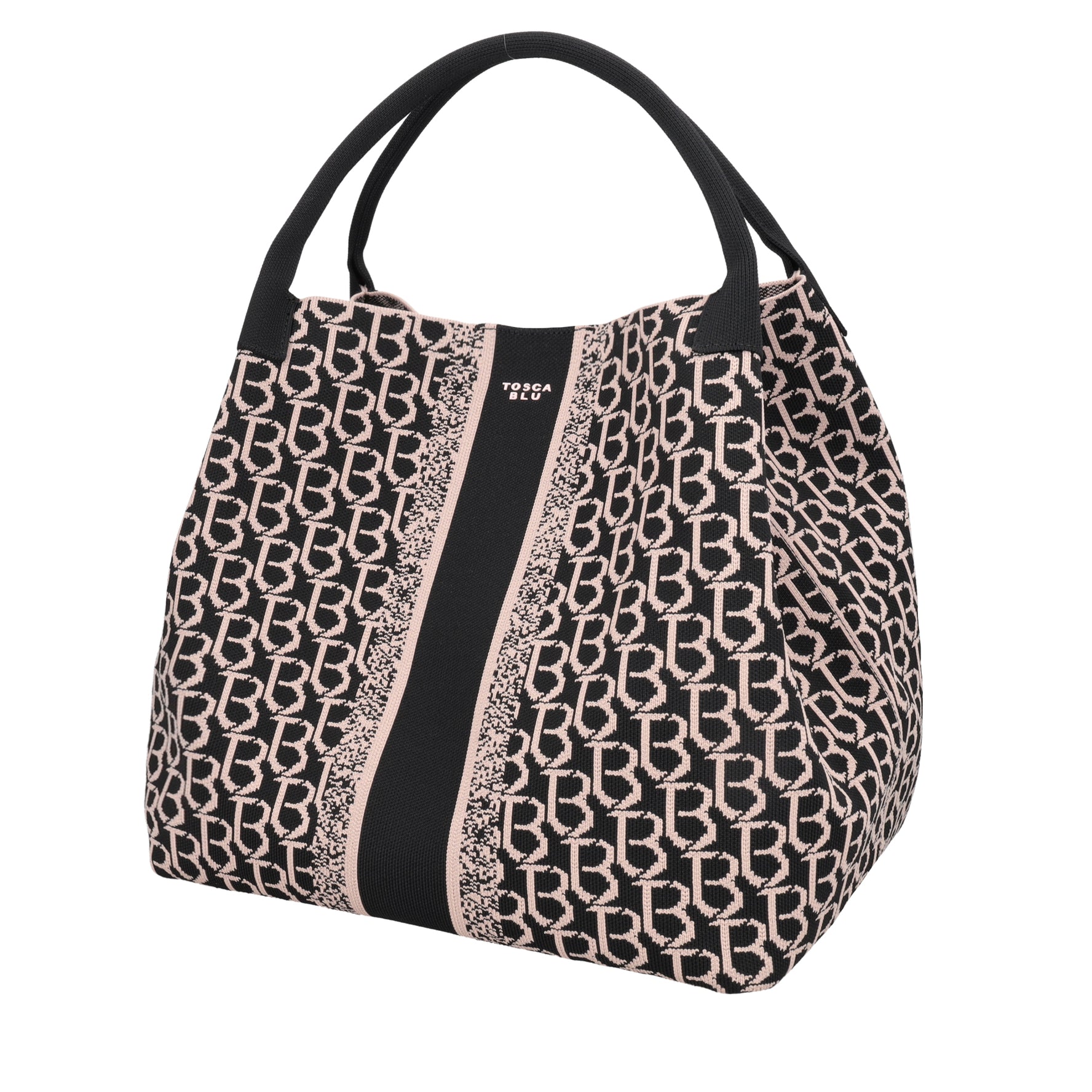 Borsa a mano grande logata Saint Tropez colore nero