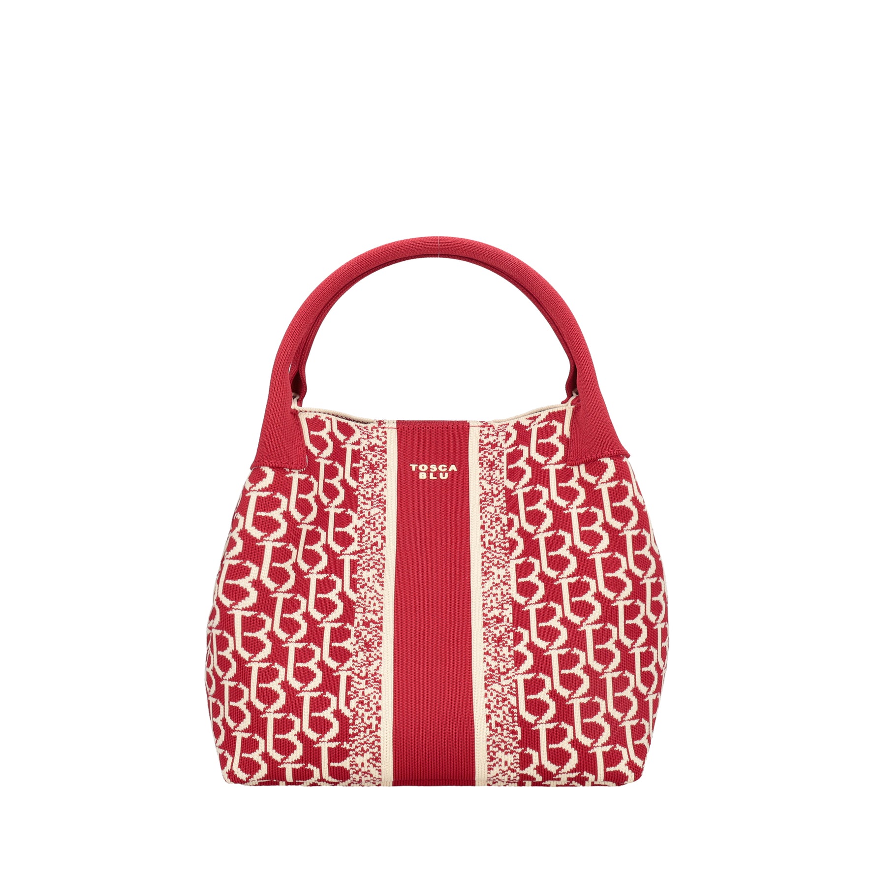 Borsa a mano media logata Saint Tropez colore rosso