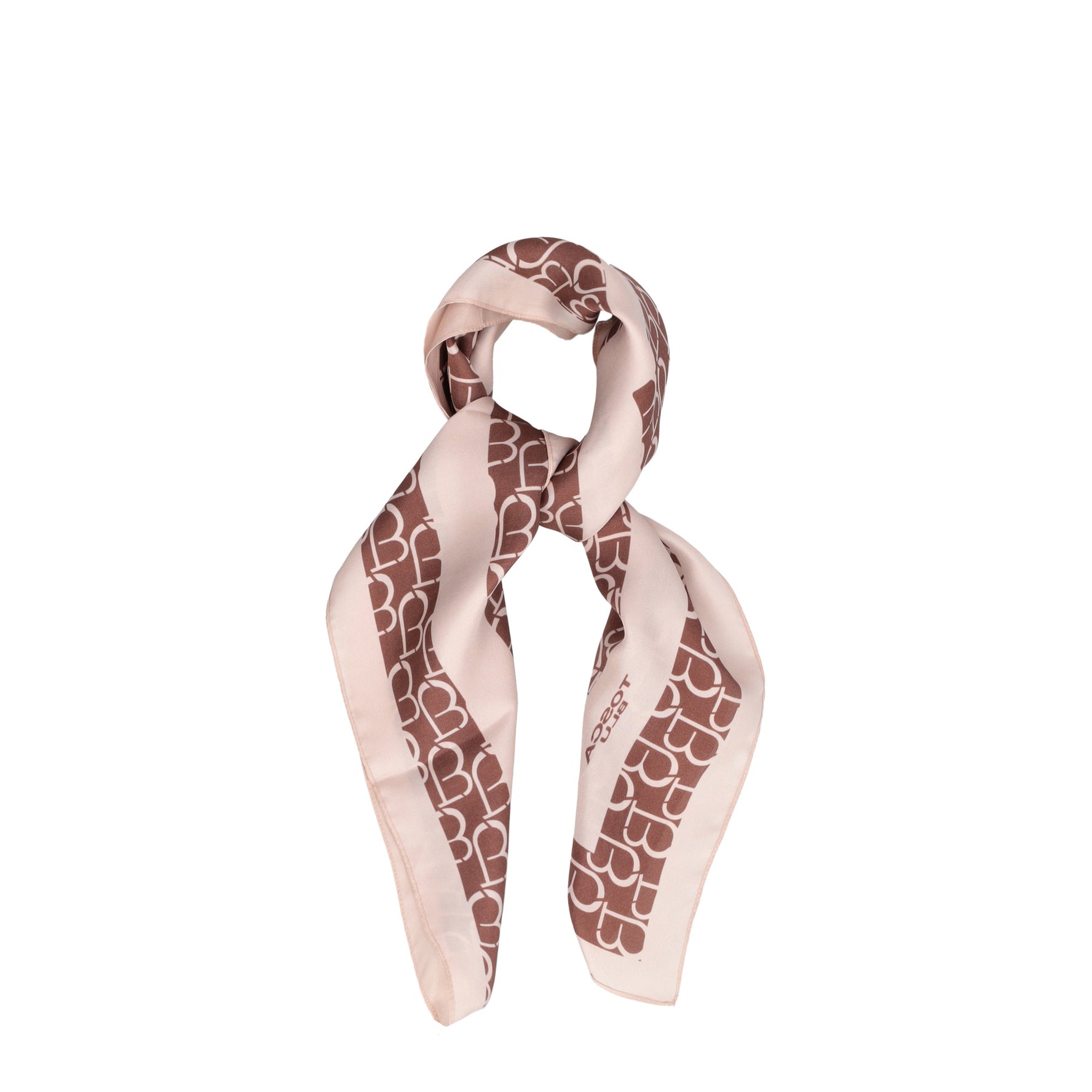 Foulard in seta Saint Tropez colore marrone