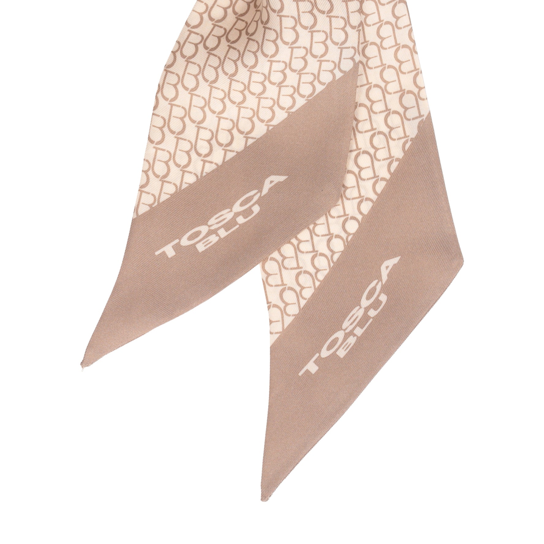 Foulard twilly in seta Saint Tropez colore avorio