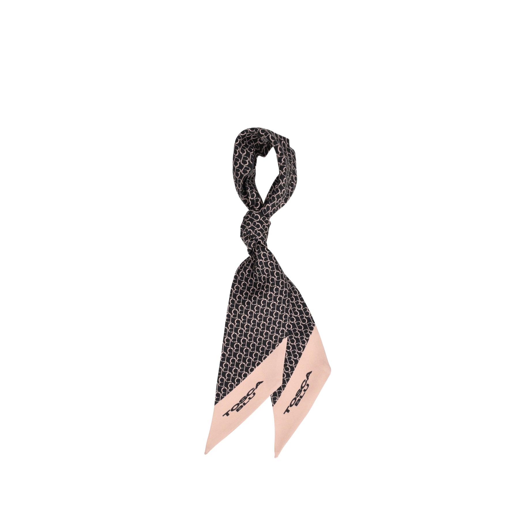 Foulard twilly in seta Saint Tropez colore nero