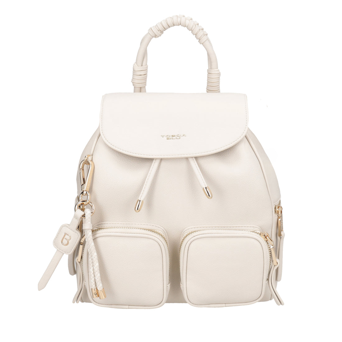 Zaino Tokyo con tasche esterne colore avorio