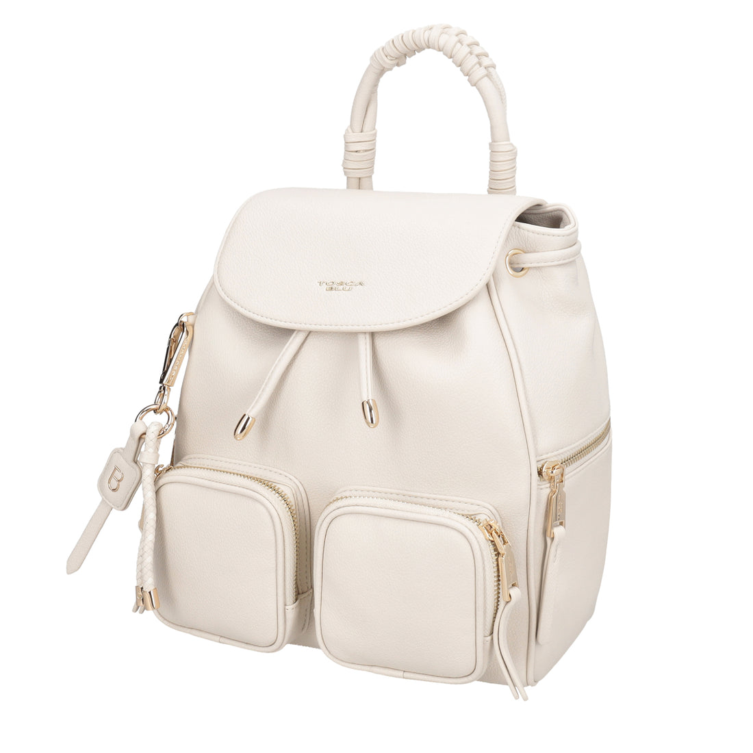 Zaino Tokyo con tasche esterne colore avorio