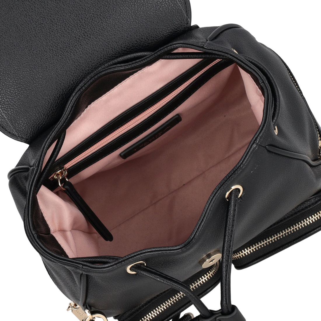 Tokyo backpack with external pockets in black