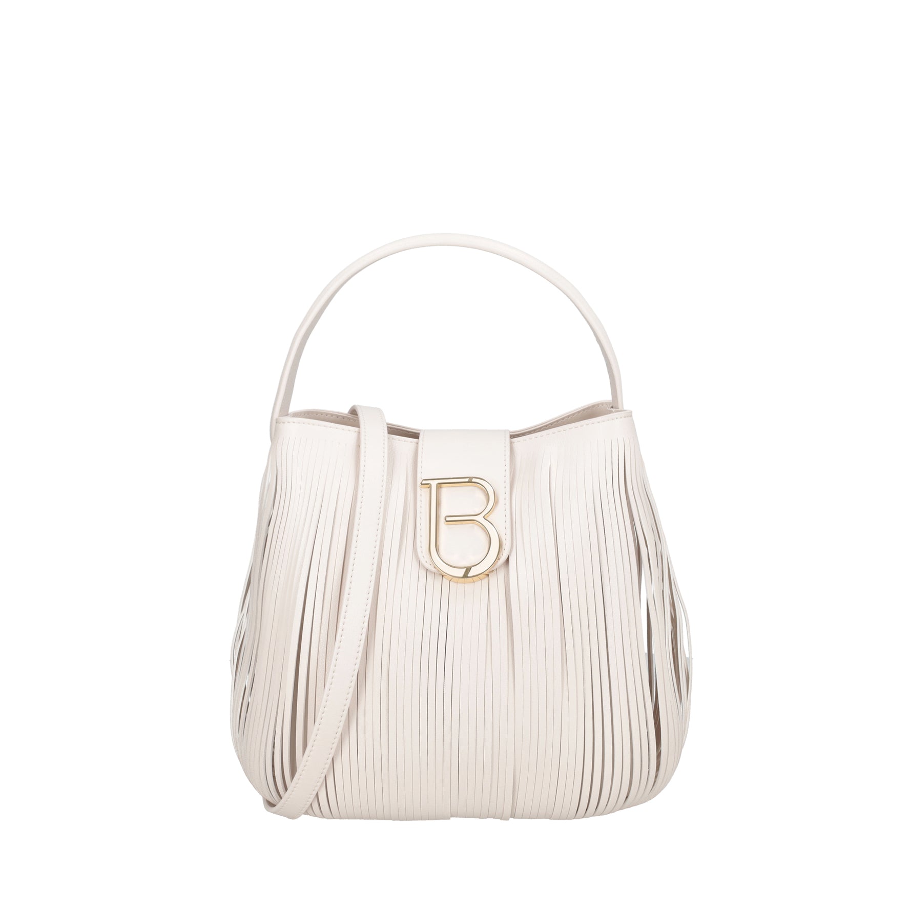 Taormina carved bucket bag natural color