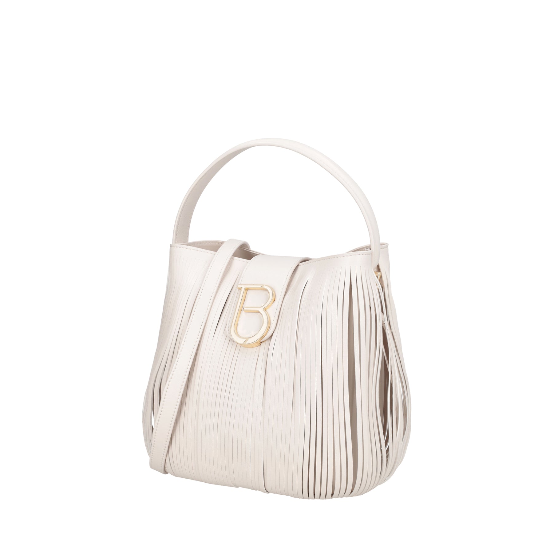 Taormina carved bucket bag natural color